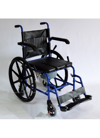 Кресло-коляска с сан. оснащением Оптим HMP-7014 KD (аналог KY790) (ширина сидения 45 см) оптом