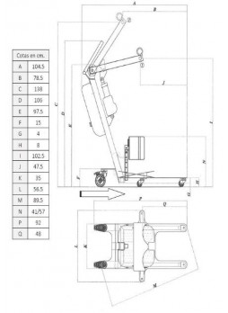 Электрический вертикализатор Powerlift UP II