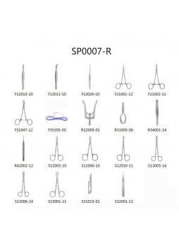 Комплект ветеринарных инструментов для общей хирургии SP0007-R